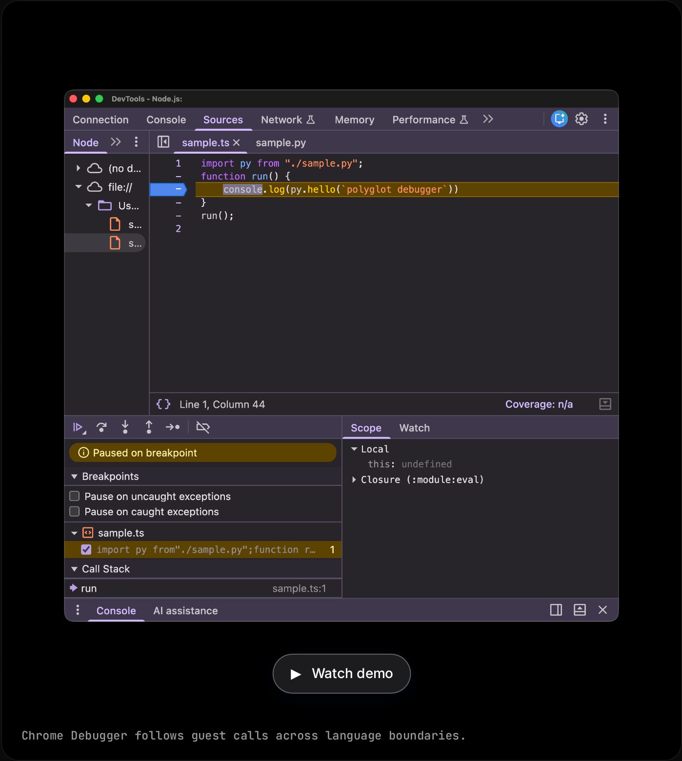 Interactive tour: Unified diagnostics