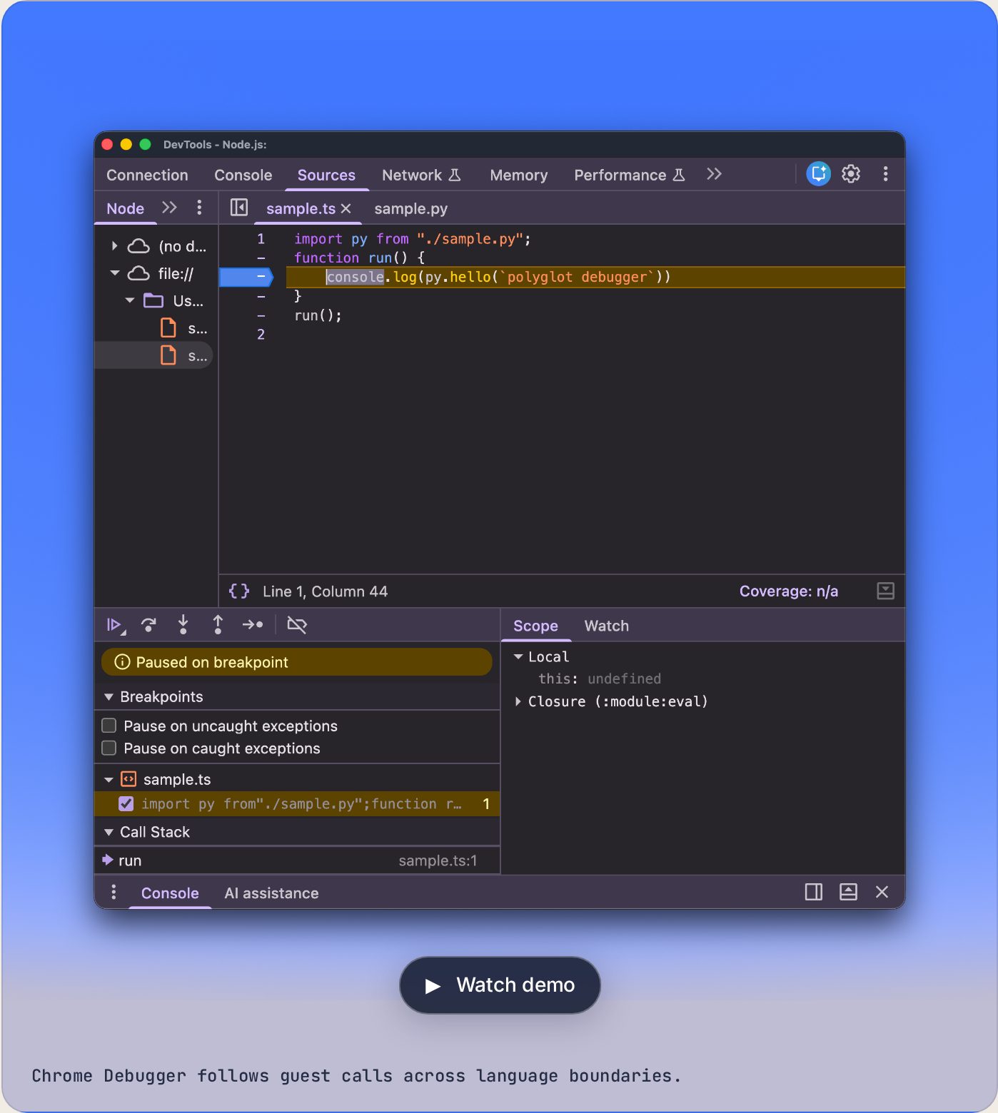 Interactive tour: Unified diagnostics